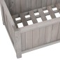 vidaXL Jardinera enrejada de jardín madera de abeto gris 70x30x135 cm vidaXL Jardinera enrejada de jardín madera de abeto gris 70x30x135 cm