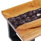 vidaXL Mesa de centro madera maciza de teca y poliresina 100x50x40 cm vidaXL Mesa de centro madera maciza de teca y poliresina 100x50x40 cm