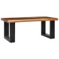 vidaXL Mesa de centro madera maciza de teca y poliresina 100x50x40 cm vidaXL Mesa de centro madera maciza de teca y poliresina 100x50x40 cm