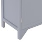 vidaXL Armario auxiliar de madera de paulownia gris 60x30x75 cm