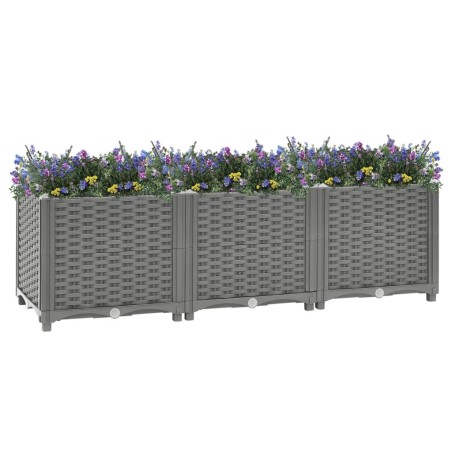 vidaXL Arriate polipropileno 120x40x38 cm