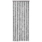 vidaXL Cortina mosquitera gris y blanco chenilla 90x200 cm vidaXL Cortina mosquitera gris y blanco chenilla 90x200 cm
