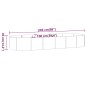 vidaXL Jardinera arriate acero recubrimiento polvo plata 249x100x36 cm vidaXL Jardinera arriate acero recubrimiento polvo plata 249x100x36 cm