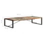 vidaXL Mesa de centro de madera maciza reciclada 180x90x40 cm vidaXL Mesa de centro de madera maciza reciclada 180x90x40 cm