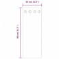 vidaXL Perchero de pared vidrio templado muro de ladrillos 80x30 cm vidaXL Perchero de pared vidrio templado muro de ladrillos 80x30 cm