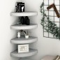 vidaXL Estantes de esquina pared 4 uds MDF gris hormigón 25x25x3,8 cm vidaXL Estantes de esquina pared 4 uds MDF gris hormigón 25x25x3,8 cm