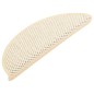 vidaXL Alfombrilla autoadhesiva escalera sisal 15 uds crema 56x17x3 cm vidaXL Alfombrilla autoadhesiva escalera sisal 15 uds crema 56x17x3 cm