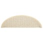 vidaXL Alfombrilla autoadhesiva escalera sisal 15 uds crema 56x17x3 cm vidaXL Alfombrilla autoadhesiva escalera sisal 15 uds crema 56x17x3 cm