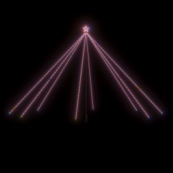 vidaXL Luces árbol de Navidad interior exterior 800 LED colores 5 m