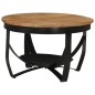 vidaXL Mesa de centro hierro y madera maciza de acacia Ø68x43 cm vidaXL Mesa de centro hierro y madera maciza de acacia Ø68x43 cm