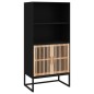 vidaXL Aparador alto madera contrachapada negro 60x35x125 cm vidaXL Aparador alto madera contrachapada negro 60x35x125 cm