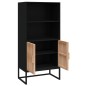 vidaXL Aparador alto madera contrachapada negro 60x35x125 cm vidaXL Aparador alto madera contrachapada negro 60x35x125 cm