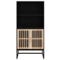 vidaXL Aparador alto madera contrachapada negro 60x35x125 cm vidaXL Aparador alto madera contrachapada negro 60x35x125 cm