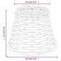 vidaXL Pantalla para lámpara mimbre blanco Ø15x12 cm vidaXL Pantalla para lámpara mimbre blanco Ø15x12 cm