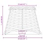 vidaXL Pantalla para lámpara mimbre blanco Ø15x12 cm vidaXL Pantalla para lámpara mimbre blanco Ø15x12 cm