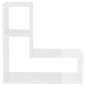 vidaXL Estantes de pared 2 uds contrachapado blanco brillo 50x15x50 cm vidaXL Estantes de pared 2 uds contrachapado blanco brillo 50x15x50 cm