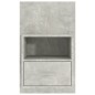 vidaXL Mesitas de noche de pared 2 unidades color gris hormigón vidaXL Mesitas de noche de pared 2 unidades color gris hormigón
