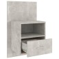 vidaXL Mesitas de noche de pared 2 unidades color gris hormigón vidaXL Mesitas de noche de pared 2 unidades color gris hormigón