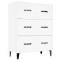 vidaXL Aparador de madera de ingeniería blanco 69,5x34x90 cm