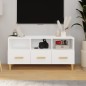 vidaXL Mueble para TV madera contrachapada blanco 102x36x50 cm