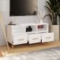 vidaXL Mueble para TV madera contrachapada blanco 102x36x50 cm