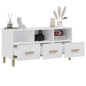 vidaXL Mueble para TV madera contrachapada blanco 102x36x50 cm