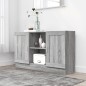 vidaXL Aparador de madera contrachapada gris Sonoma 120x30,5x70 cm vidaXL Aparador de madera contrachapada gris Sonoma 120x30,5x70 cm