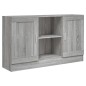 vidaXL Aparador de madera contrachapada gris Sonoma 120x30,5x70 cm vidaXL Aparador de madera contrachapada gris Sonoma 120x30,5x70 cm