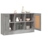 vidaXL Aparador de madera contrachapada gris Sonoma 120x30,5x70 cm vidaXL Aparador de madera contrachapada gris Sonoma 120x30,5x70 cm