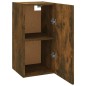 vidaXL Mueble para TV madera contrachapada roble ahumado 30,5x30x60 cm vidaXL Mueble para TV madera contrachapada roble ahumado 30,5x30x60 cm