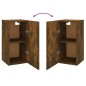 vidaXL Mueble para TV madera contrachapada roble ahumado 30,5x30x60 cm vidaXL Mueble para TV madera contrachapada roble ahumado 30,5x30x60 cm