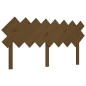 vidaXL Cabecero de cama madera maciza pino marrón miel 159,5x3x80,5 cm