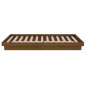 vidaXL Estructura cama individual madera maciza marrón miel 75x190 cm vidaXL Estructura cama individual madera maciza marrón miel 75x190 cm