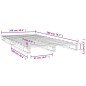 vidaXL Cama de palets madera maciza de pino gris 100x200 cm vidaXL Cama de palets madera maciza de pino gris 100x200 cm