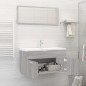 vidaXL Set de muebles de baño 2 pzas madera contrachapada gris sonoma vidaXL Set de muebles de baño 2 pzas madera contrachapada gris sonoma