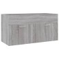 vidaXL Set de muebles de baño 2 pzas madera contrachapada gris sonoma vidaXL Set de muebles de baño 2 pzas madera contrachapada gris sonoma