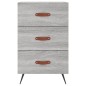 vidaXL Mesita de noche madera de ingeniería gris Sonoma 40x40x66 cm