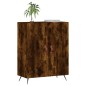 vidaXL Aparador de madera de ingeniería roble ahumado 69,5x34x90 cm vidaXL Aparador de madera de ingeniería roble ahumado 69,5x34x90 cm