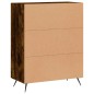 vidaXL Aparador de madera de ingeniería roble ahumado 69,5x34x90 cm vidaXL Aparador de madera de ingeniería roble ahumado 69,5x34x90 cm