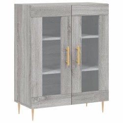vidaXL Aparador de madera de ingeniería gris Sonoma 69,5x34x90 cm