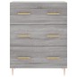 vidaXL Aparador de madera de ingeniería gris Sonoma 69,5x34x90 cm