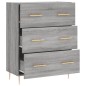 vidaXL Aparador de madera de ingeniería gris Sonoma 69,5x34x90 cm