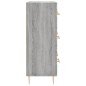 vidaXL Aparador de madera de ingeniería gris Sonoma 69,5x34x90 cm