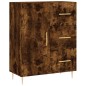 vidaXL Aparador de madera de ingeniería roble ahumado 69,5x34x90 cm