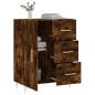 vidaXL Aparador de madera de ingeniería roble ahumado 69,5x34x90 cm