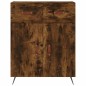 vidaXL Aparador de madera de ingeniería roble ahumado 69,5x34x90 cm vidaXL Aparador de madera de ingeniería roble ahumado 69,5x34x90 cm