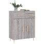 vidaXL Aparador de madera de ingeniería gris Sonoma 69,5x34x90 cm vidaXL Aparador de madera de ingeniería gris Sonoma 69,5x34x90 cm