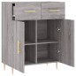 vidaXL Aparador de madera de ingeniería gris Sonoma 69,5x34x90 cm vidaXL Aparador de madera de ingeniería gris Sonoma 69,5x34x90 cm