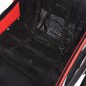 vidaXL Remolque para bicicletas rojo y negro 30 kg