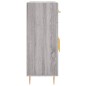 vidaXL Aparador de madera de ingeniería gris Sonoma 69,5x34x90 cm vidaXL Aparador de madera de ingeniería gris Sonoma 69,5x34x90 cm